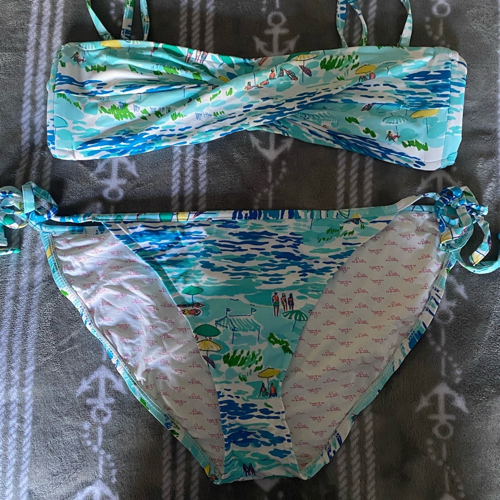 ❌❌SOLD ON CP❌❌ Lilly Pulitzer Bandeau bikini